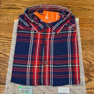 YoungLA Red and Blue Plaid Shirt